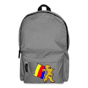 Löwe mit Flagge Flagge der Provinz Nordholland - Rucksack - Mittelgrau - Vorne