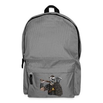 Wikinger, Odin, Thor, Wallhalla, Berserker - Rucksack - Mittelgrau - Vorne