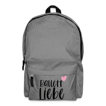 Ballett Liebe Ballerina Balletttänzerin Geschenk - Rucksack - Mittelgrau - Vorne