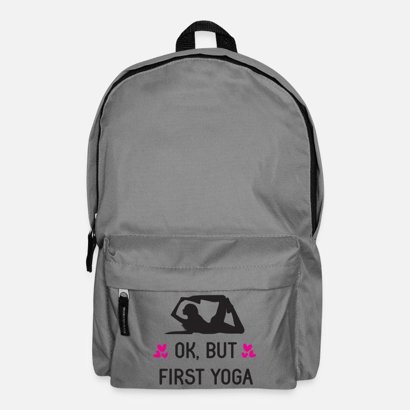 Ok, mais d’abord le yoga - Sac à dos - gris éléphant