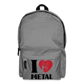 J’adore le métal - Sac à dos - gris éléphant - Devant