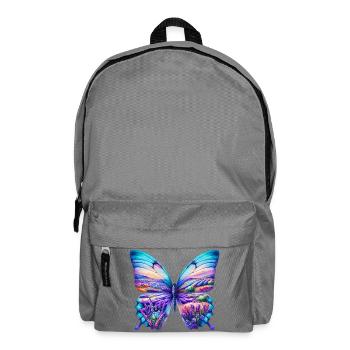 Schmetterlingsblüten Lavendelfeld Felder Provence - Rucksack - Mittelgrau - Vorne
