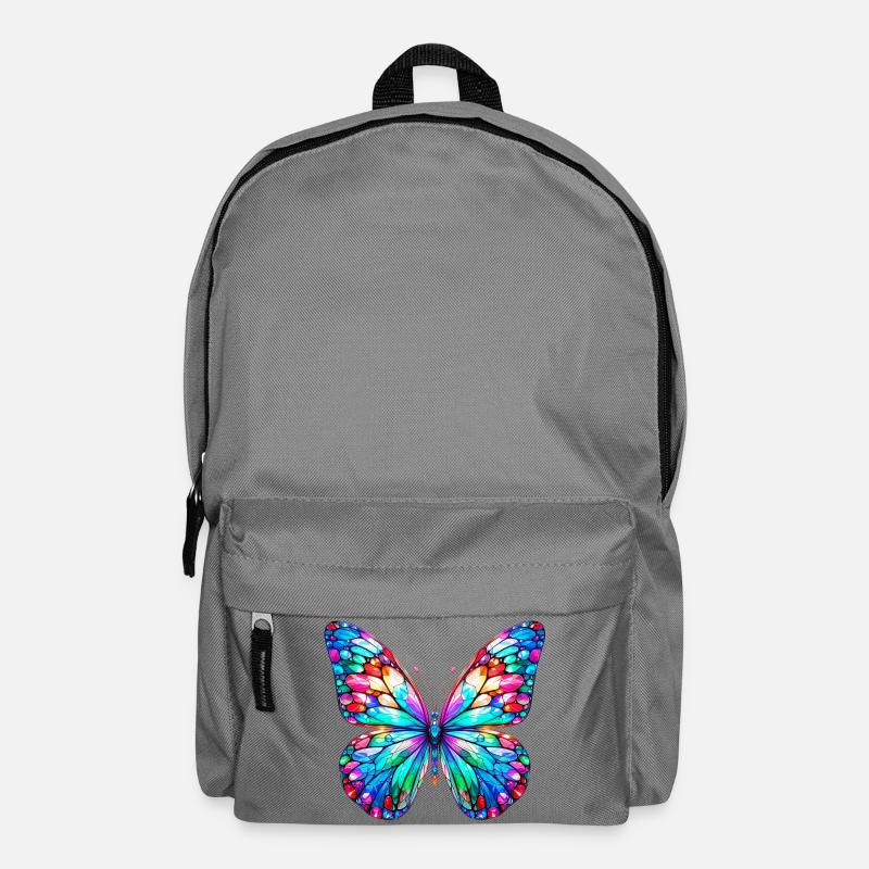 Schmetterling - Rucksack - Mittelgrau