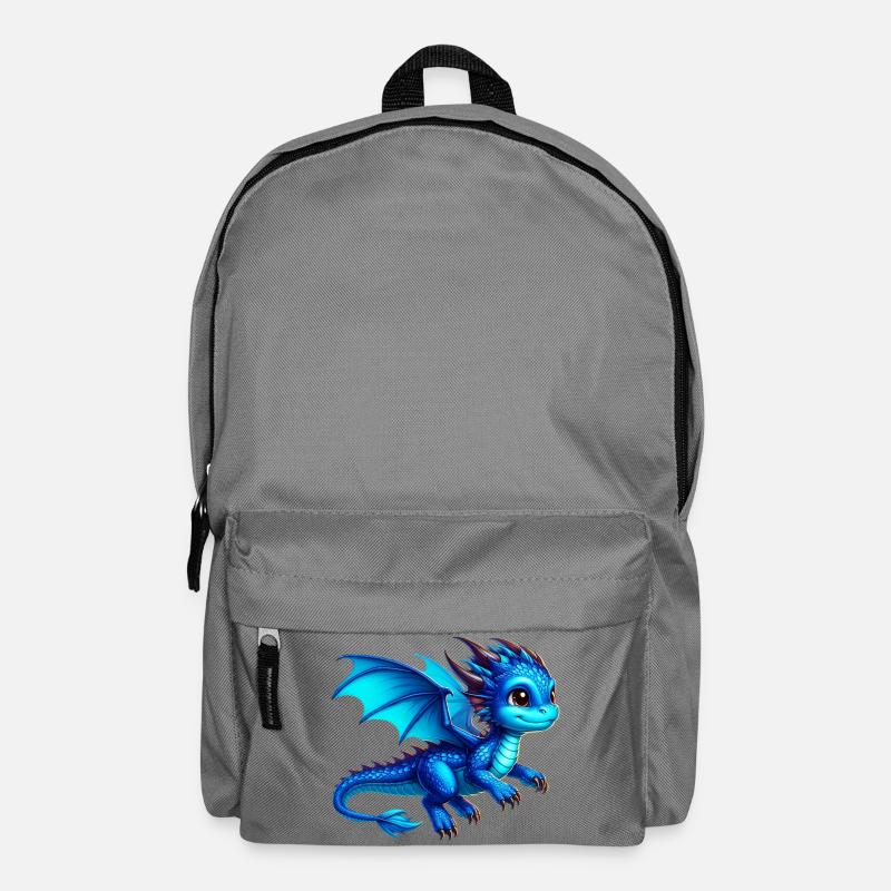 Drache - Rucksack - Mittelgrau