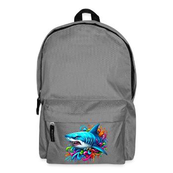 Shark - Backpack - elephant grey - Front