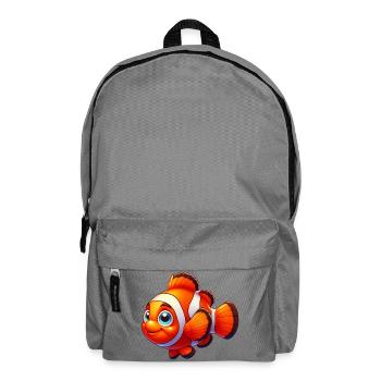 Clownfische - Rucksack - Mittelgrau - Vorne