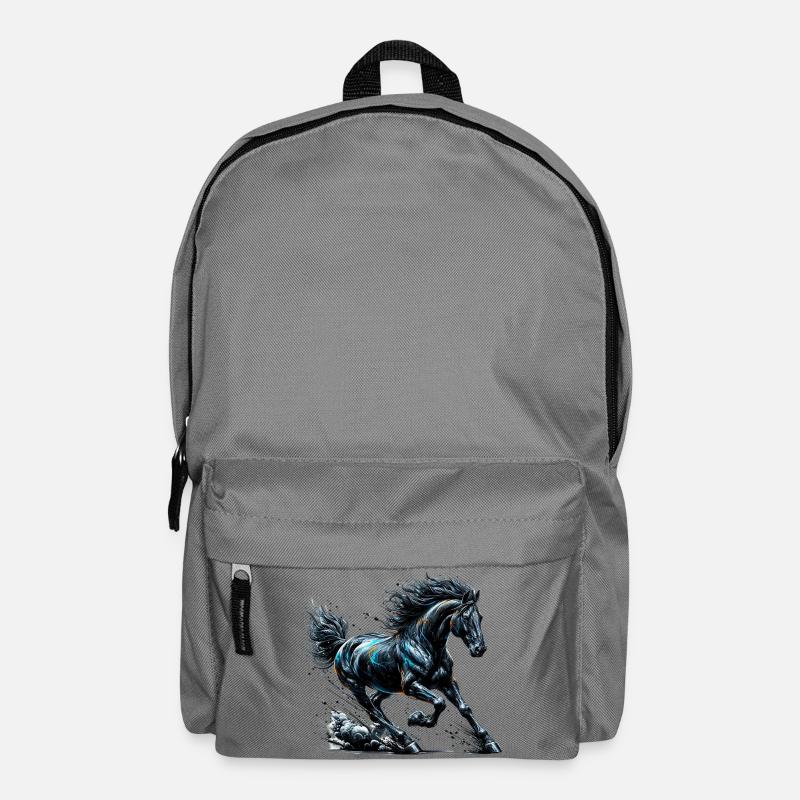 Pferd - Rucksack - Mittelgrau