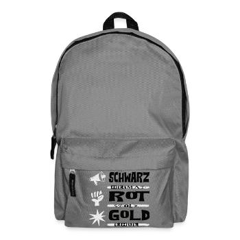 Black Red Gold - Backpack - elephant grey - Front