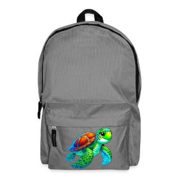 Schildkröte - Rucksack - Mittelgrau - Vorne