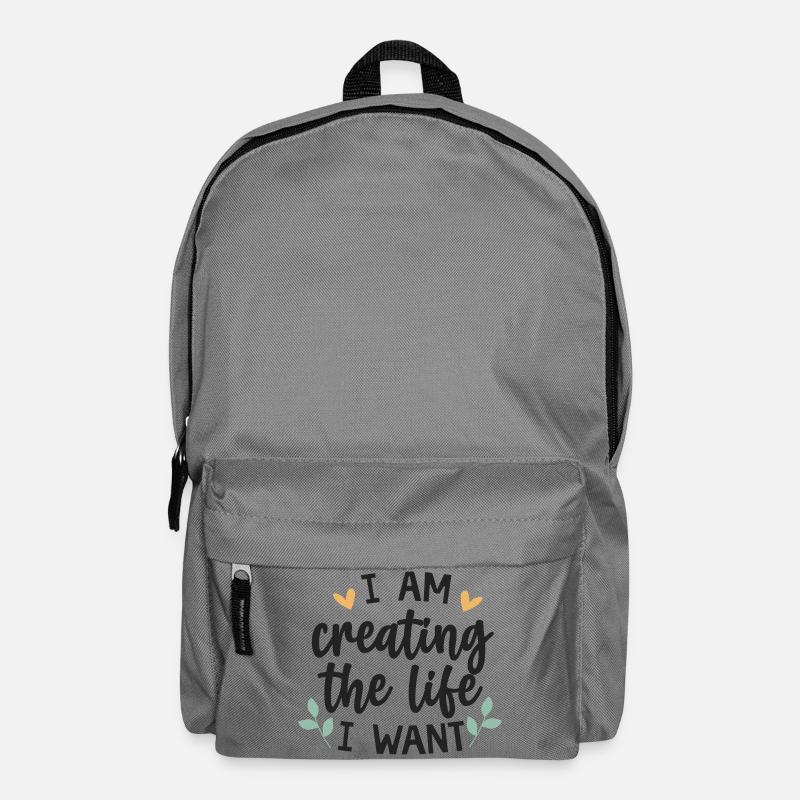 ✨ I Am Creating The Life I Want - Backpack - elephant grey