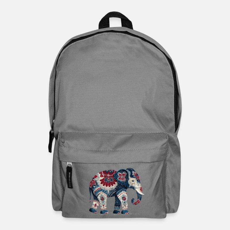 Éléphant bleu indigo - Sac à dos - gris éléphant