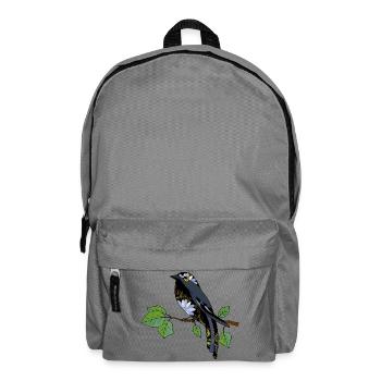 Colorful bird - Backpack - elephant grey - Front