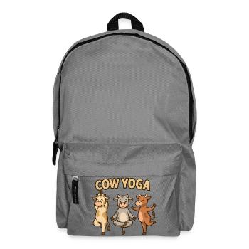 Illustration de yoga de vache - Sac à dos - gris éléphant - Devant