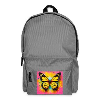 Schmetterling - Rucksack - Mittelgrau - Vorne