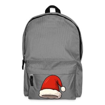 Illustration de chapeau de Père Noël - Sac à dos - gris éléphant - Devant