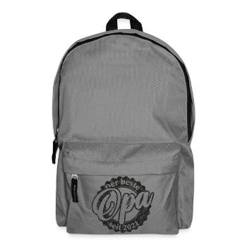 Der Beste Opa seit 2021 - Rucksack - Mittelgrau - Vorne