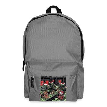 Horror Christmas Zombie Creepy Gothic Gnome - Backpack - elephant grey - Front