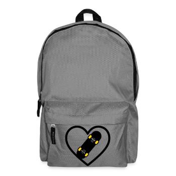 Skateboard Coeur Sport Street Passion - Sac à dos - gris éléphant - Devant