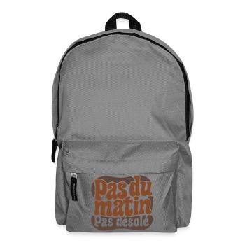 MORNING STEP #2 hom - let's talk - Backpack - elephant grey - Front