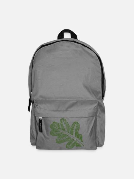 Eichenblatt  - Rucksack - Mittelgrau