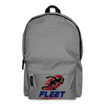 Fleet Racer Emblem - Rucksack - Mittelgrau - Vorne