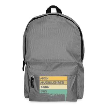 Profession: Music teacher - Backpack - elephant grey - Front