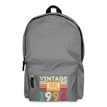 1996 Vintage Retro Geburtstagsgeschenk - Rucksack - Mittelgrau - Vorne