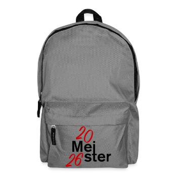 Meister 2026 Meisterschaft - Rucksack - Mittelgrau - Vorne