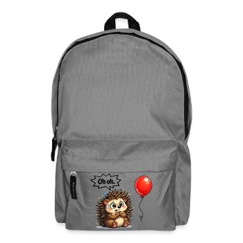 Süßer Igel Geschenk Idee mit Humor - Rucksack - Mittelgrau - Vorne