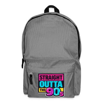 Straight Outta The 90s Neon - Backpack - elephant grey - Front