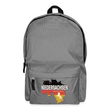 Niedersachsen Deutschland Bundesland Landkarte - Rucksack - Mittelgrau - Vorne