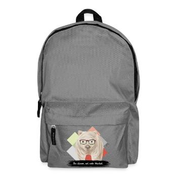 JvG Wombat "Bin dünner, net mehr Wombat." - Rucksack - Mittelgrau - Vorne