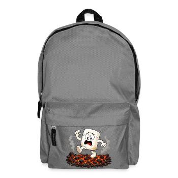 Marshmallow walks over glowing coals - Backpack - elephant grey - Front