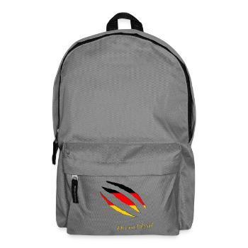 Kratzerflagge Deutschland Deutschland_Risse_Flagge - Rucksack - Mittelgrau - Vorne