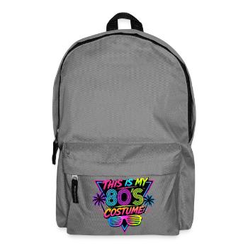 Mein 80er Kostüm Design - Rucksack - Mittelgrau - Vorne