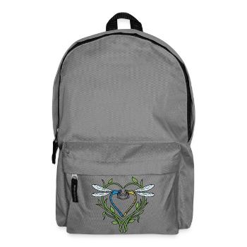 Libelle Herz - Rucksack - Mittelgrau - Vorne