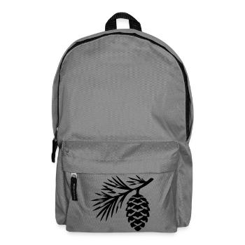 Tannenzapfen Zweig - Rucksack - Mittelgrau - Vorne