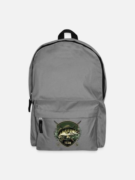 Zander Fishing Team – Dark Angler Badge - Rucksack - Mittelgrau