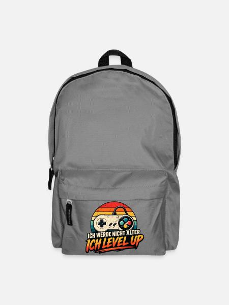Gamer Geburtstag älter werden - Rucksack - Mittelgrau