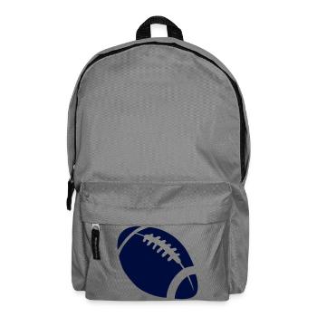 Dunkles Football Stitch-Design - Rucksack - Mittelgrau - Vorne