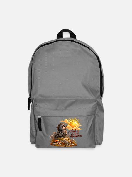 Auf zu neuen Abenteuern - Rucksack - Mittelgrau