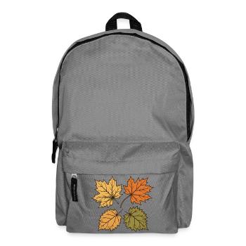 Tanzende Herbstblätter - Rucksack - Mittelgrau - Vorne