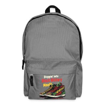 Black History Month Inspirierende Sneakers & Words - Rucksack - Mittelgrau - Vorne