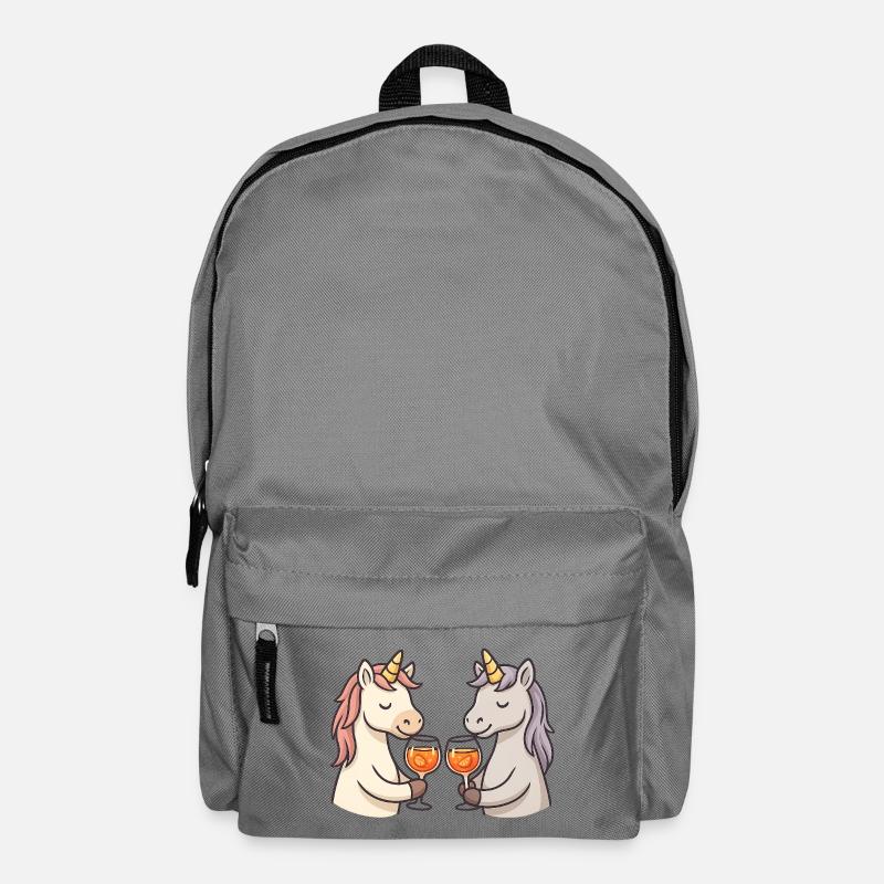 Two unicorns toast - Backpack - elephant grey