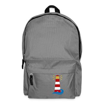 Leuchtturm - Rucksack - Mittelgrau - Vorne