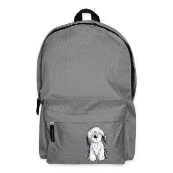 Süßer Bobtail - Bobtails - Old English Sheepdog - Rucksack - Mittelgrau - Vorne