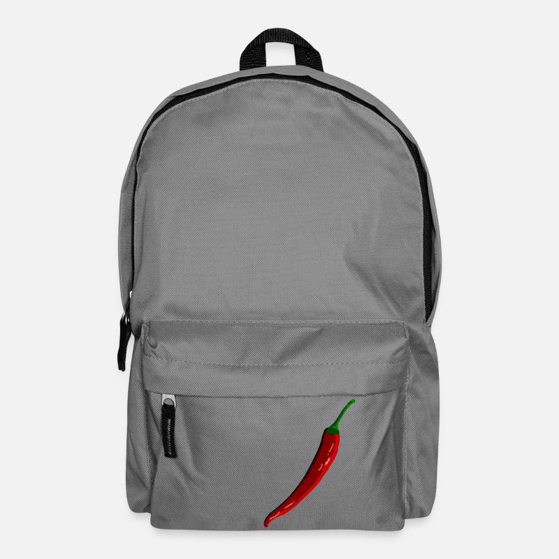 Chili,Pfeffer,scharf - Rucksack - Mittelgrau