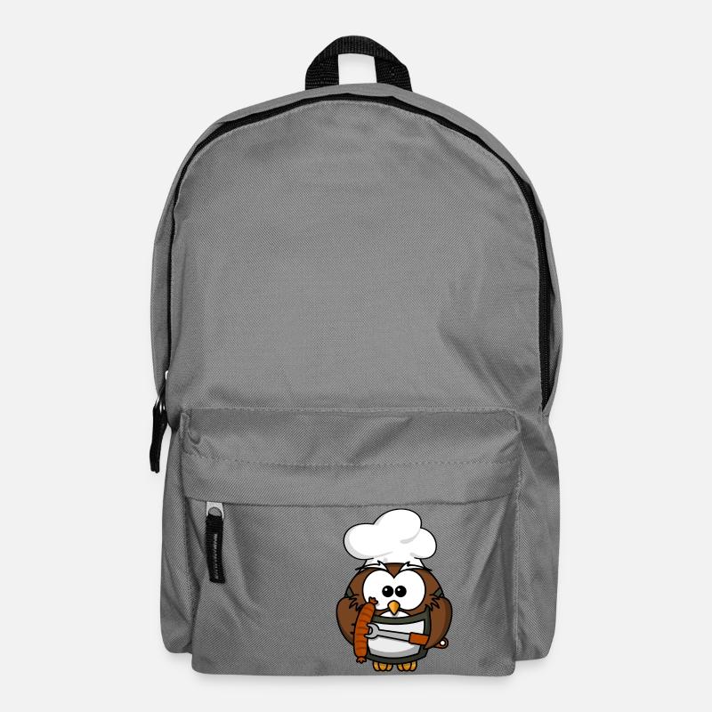 Grillmeister Eule / Papa Eule - Rucksack - Mittelgrau