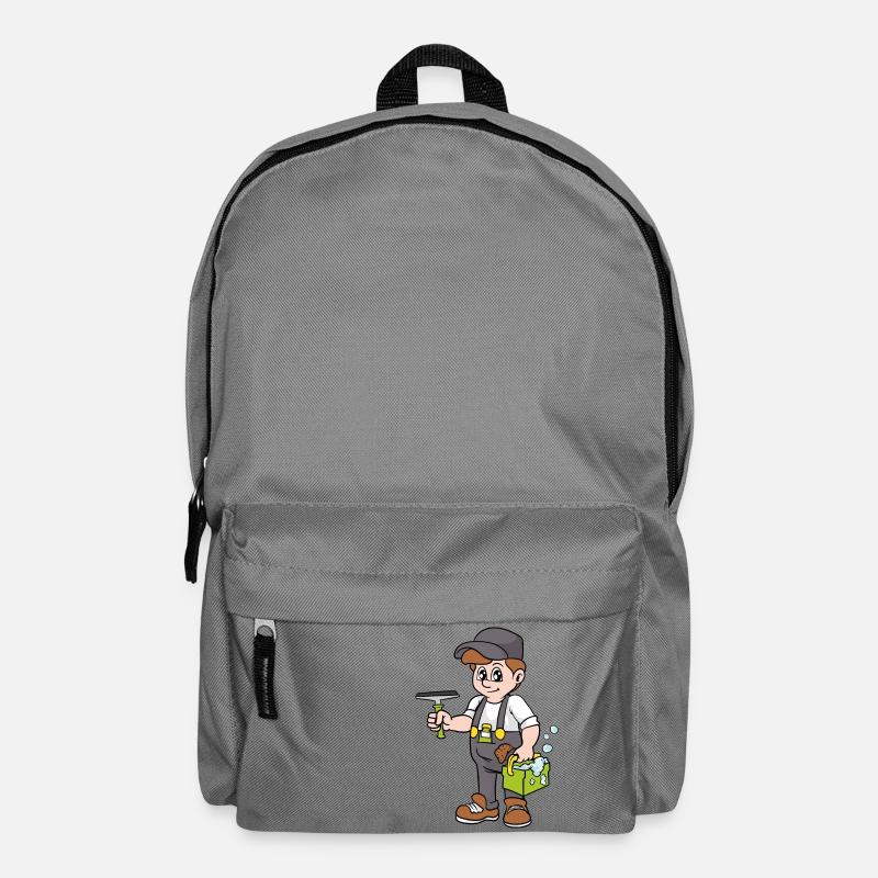 Building cleaner Window cleaner - Backpack - elephant grey