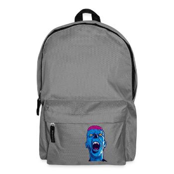 Screaming zombie - Backpack - elephant grey - Front